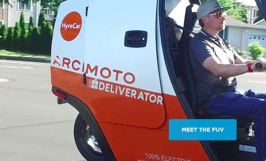 Arcimoto, FUV, EV, micromobility startup, mobility startup, EV rental, First Responder EV, Deliverator EV, Mark Frohnmayer
