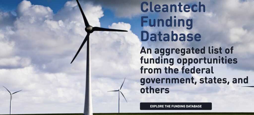 Cleantech Funding Database, clean business network
