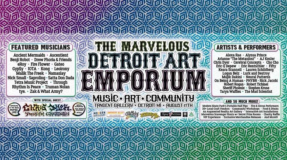Detroit Art Emporium, BrandXR, augmented reality art, Moody Mattan, Detroit art fair, Detroit music festival