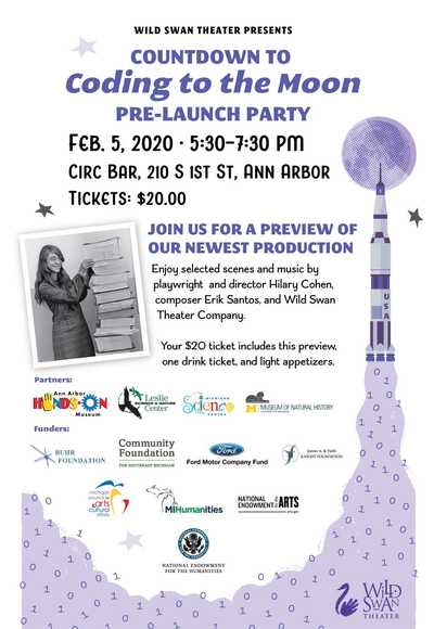 Wild Swan Theater Launches Coding To The Moon Production with Pre-Party Feb 5th