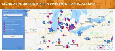 Find VC Funding With the Michigan Entrepreneurial & Investment Landscape Map